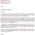 Printable High School Recommendation Letter (Word, PDF)