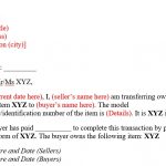 Sample Authorization Letter to Transfer Ownership of a Vehicle (Word, PDF)