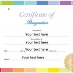 Free Printable Certificate of Recognition Template [Word]