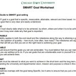 Free Printable SMART Goals Worksheets & Templates (Word, PDF)