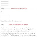 Vendor Termination Letter Template Free (Word, PDF)