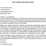 New Landlord Introduction Letter Templates (Word, PDF)
