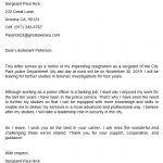 Free Police Officer Resignation Letter Template [Word, PDF]