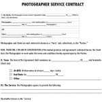 Free Photography Contract Template [Word, PDF]
