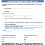 Letter of Authorization from property Owner [Word, PDF]