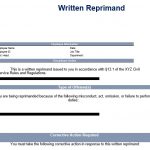 Letter of Reprimand for Employee Performance [MS Word]