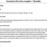 Printable Job offer Letter Templates & Samples [MS Word]