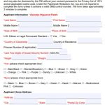 Free FBI Criminal Background Check Form (PDF)