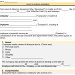 Free Leave of Absence Agreement Templates (Word, PDF)