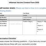 Free Influenza Vaccine Consent Form (Word, PDF)