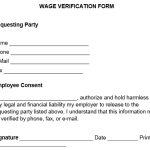 Printable Wage Verification Form Templates (Word, PDF)
