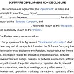 Printable Software Development Non-Disclosure Agreement Templates (Word / PDF)