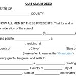 Free Printable Quitclaim Deed Forms (Word / PDF)