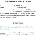 Free Durable Power of Attorney Form (Word / PDF)