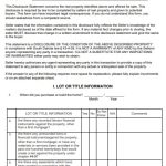 Free Property Disclosure Statement Form (Word / PDF)