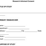Free Research Informed Consent Form (Word / PDF)