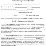 Free Referral Fee Agreement Templates (MS Word)