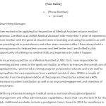 4+ Best Medical Assistant Cover Letters (MS Word)