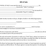 Free Kentucky Vehicle Bill of Sale Form (Word)