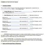 Free Idaho LLC Operating Agreement Template (Word / PDF)