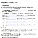 Free New Jersey LLC Operating Agreement Template (Word / PDF)