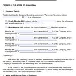 Free Oklahoma LLC Operating Agreement Templates (Word / PDF)