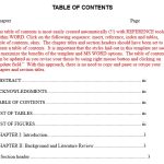 Free Table of Contents Templates (Word / PDF)