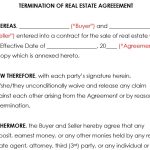 Free Real Estate Contract Termination Letter By Buyer or Investor (Word / PDF)