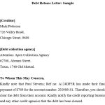 Free Debt Release Letter and Templates (Word)