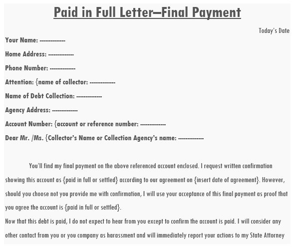 Free Debt Release Letter and Templates (Word) - Excel TMP