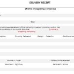 Printable Delivery Receipt Templates (Word / PDF)
