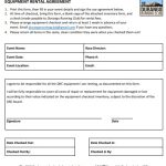 Printable Equipment Rental Agreement Form (Word / PDF)