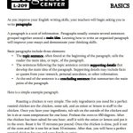 Free Paragraph Writing Templates & Examples (PDF)
