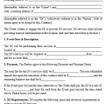 15+ Free DJ Contract Templates for Wedding and Mobile (Word)