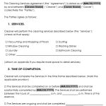 Professional Cleaning Service Contract Templates (Word / PDF)