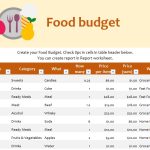 A Comprehensive Guide to Creating and Using a Food Budget Template (Excel / PDF)