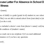 12+ Free Excuse Letter for School (Word)