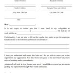 Printable One Week Notice Resignation Letter Templates (Word / PDF)