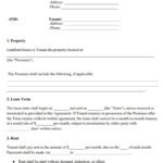Free Rental and Lease Agreement Template (Word / PDF)