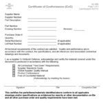 Printable Certificate of Conformance Templates & Forms (Excel / Word)