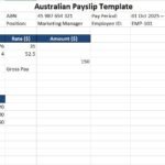 Free Australian Payslip Template – Professional, Editable & Compliant with Fair Work Standards
