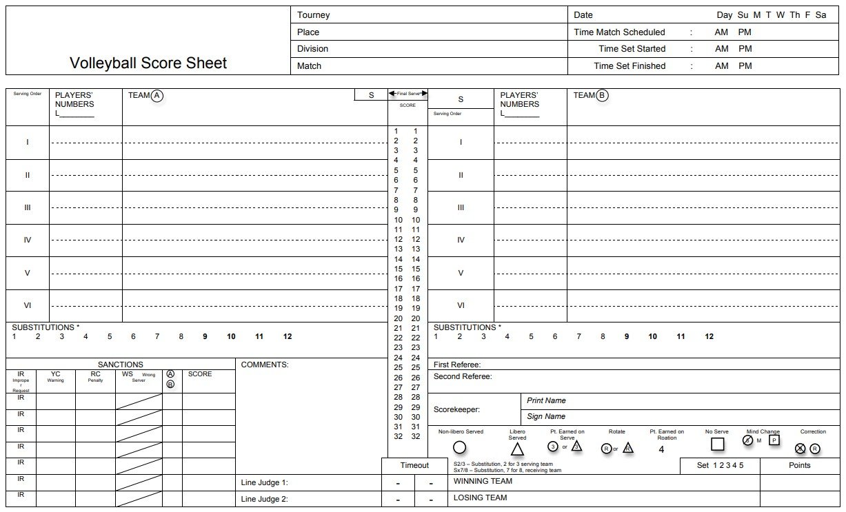 printable volleyball score sheet