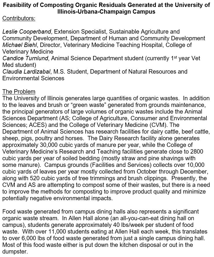 composting feasibility study template