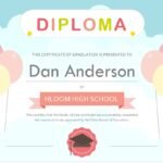 100% Free Editable and Printable High School Diploma Templates (Word)