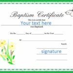 Printable Baby Dedication Certificate Templates (Word)