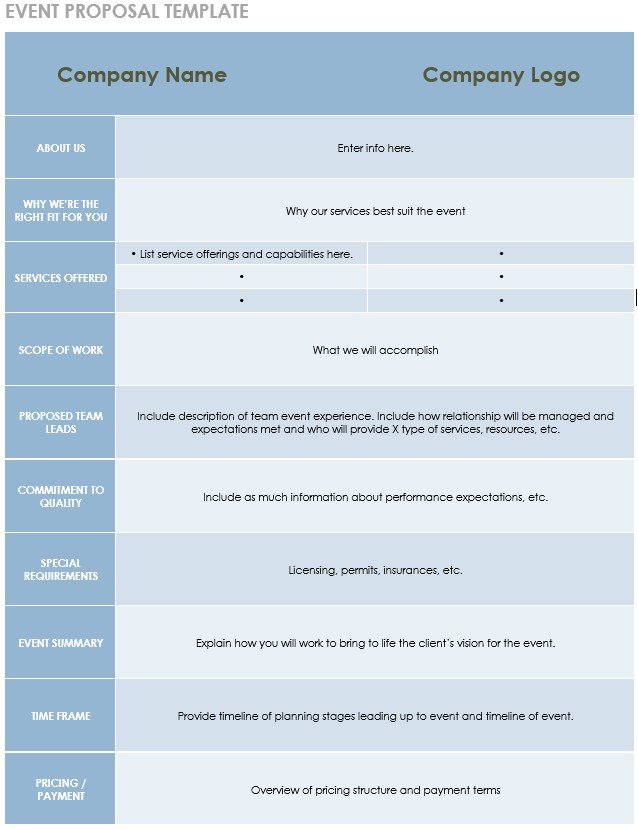 event proposal template