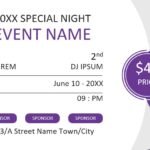 Free Printable Event Ticket Templates (Word)