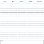 Free Printable Blood Pressure Log Templates (Excel / Word / PDF)