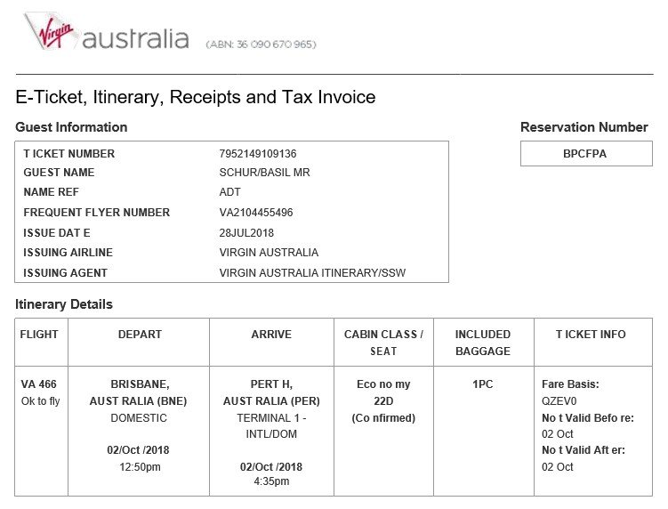 plane ticket template free