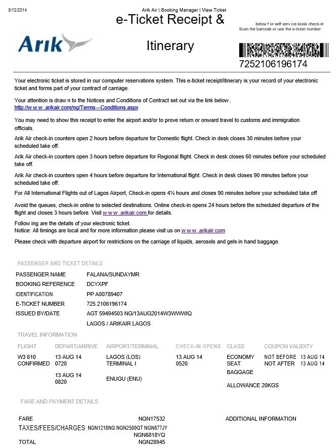 plane ticket template